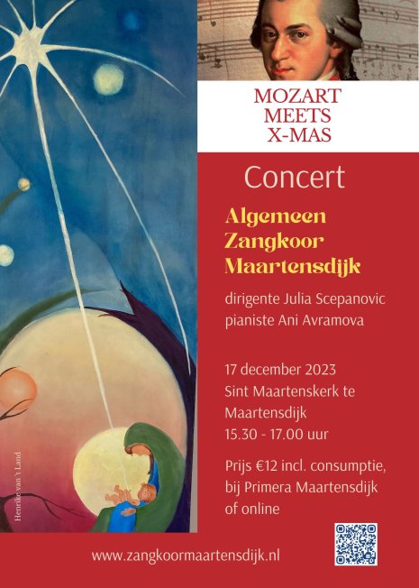 mozart meets x-mas; concertposter
